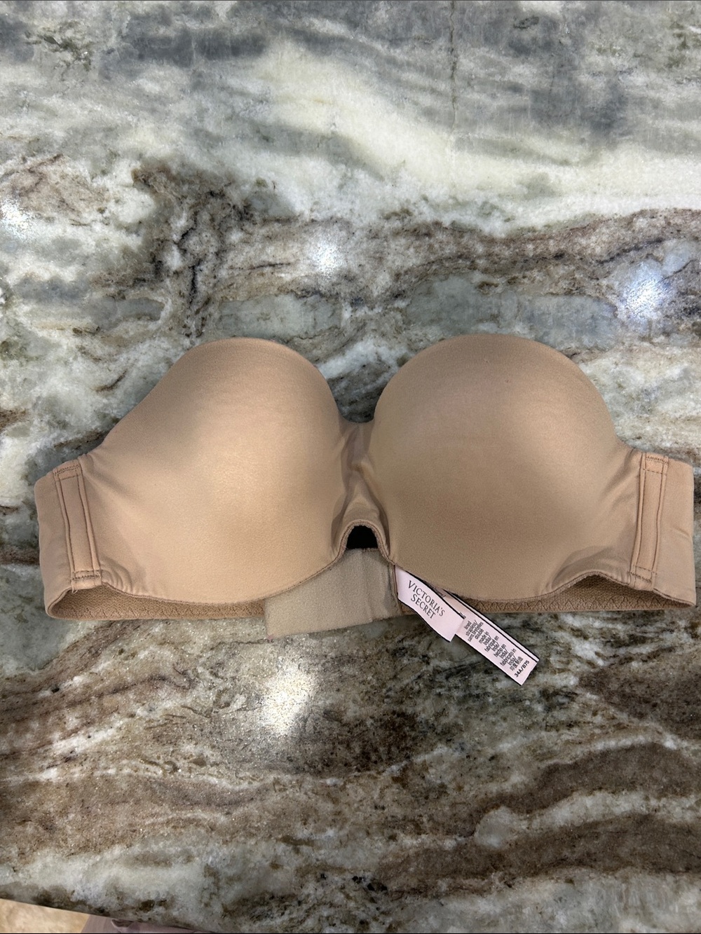 Victoria's Secret Beige Strapless Molded Push-Up Bandeau